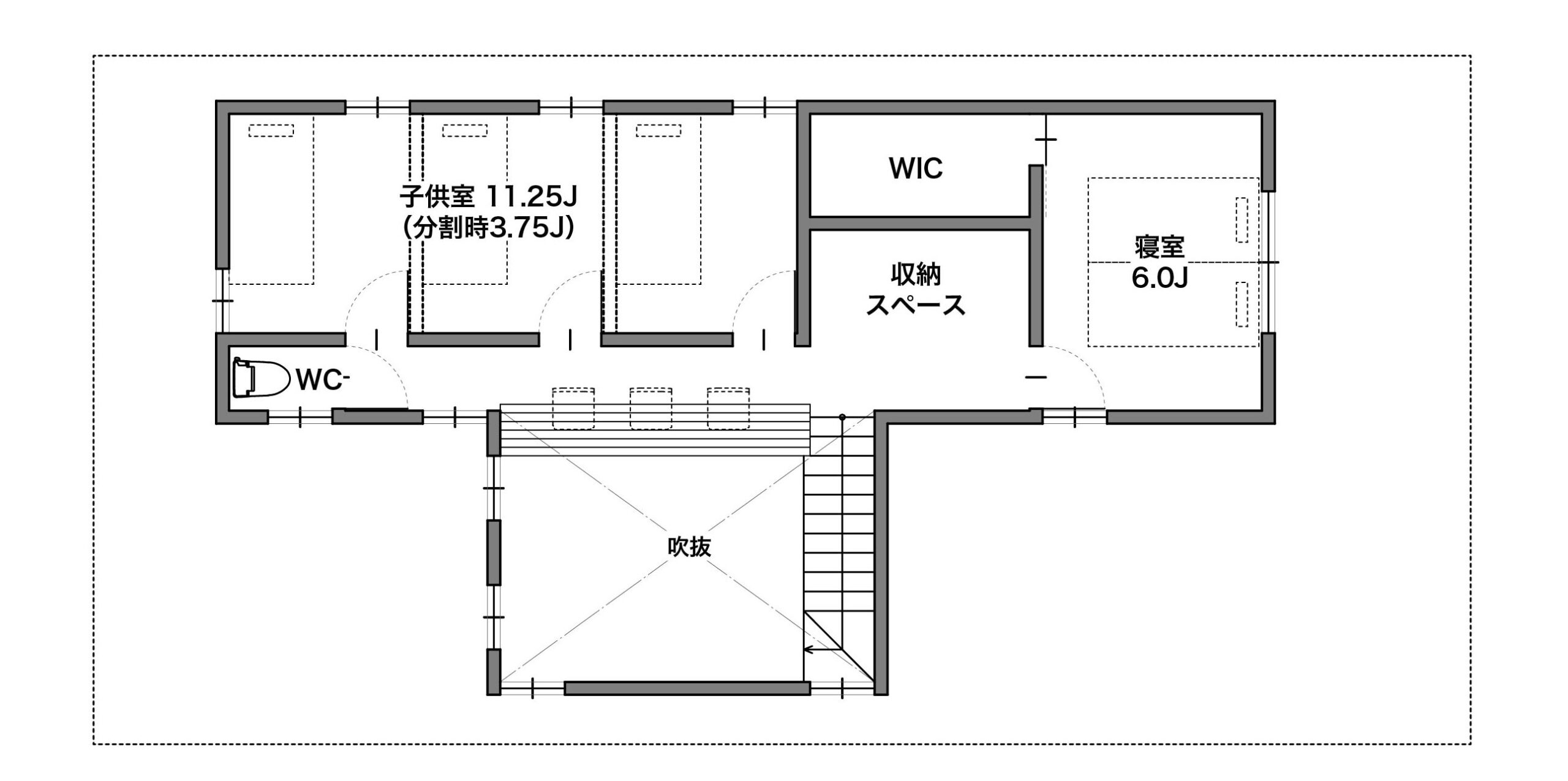実例①【30坪~35坪】2F