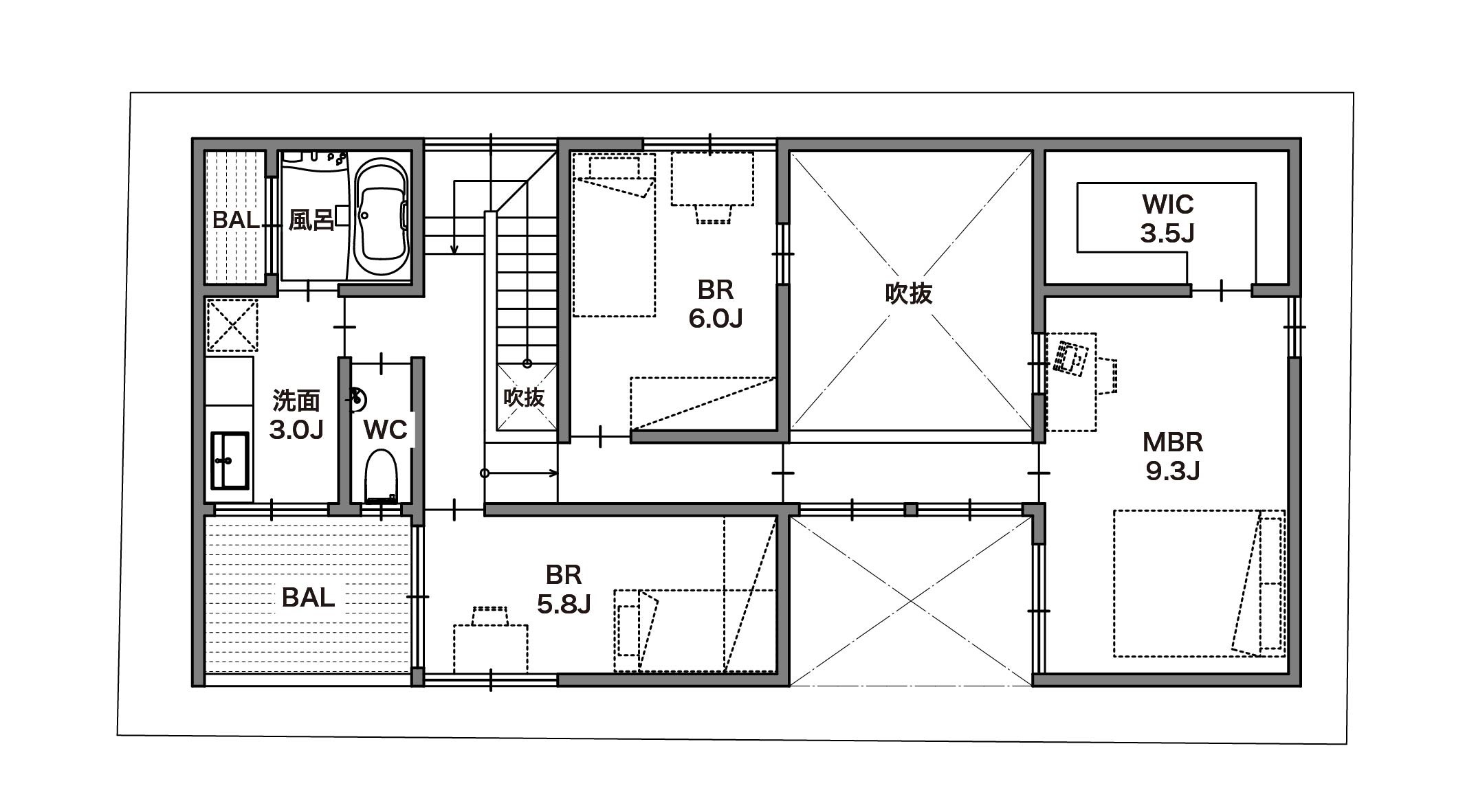 実例③【35坪~40坪】2F