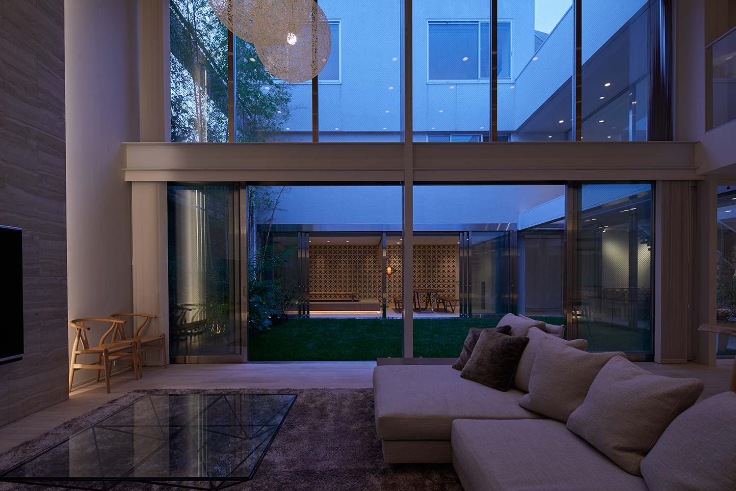 注文住宅・デザイン住宅建築実例_LDK 注文住宅・デザイン住宅建築実例_『CASE455 N邸(社長の邸宅)』_LDK