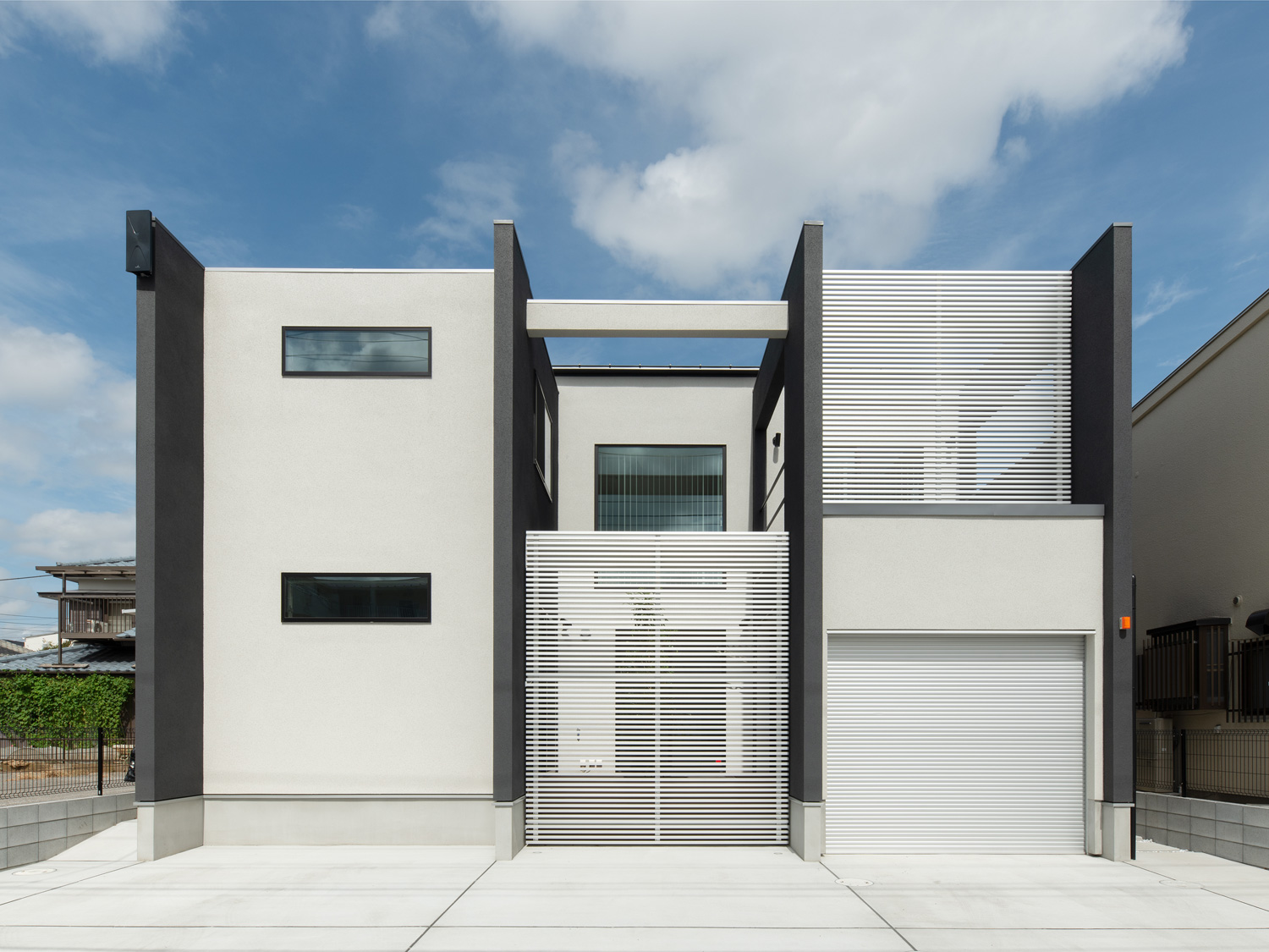 注文住宅『CASE639 Wall Side』の建築実例・施⼯例の写真・建物外観全体 注文住宅・デザイン住宅建築実例_『CASE639 Wall Side』_外観