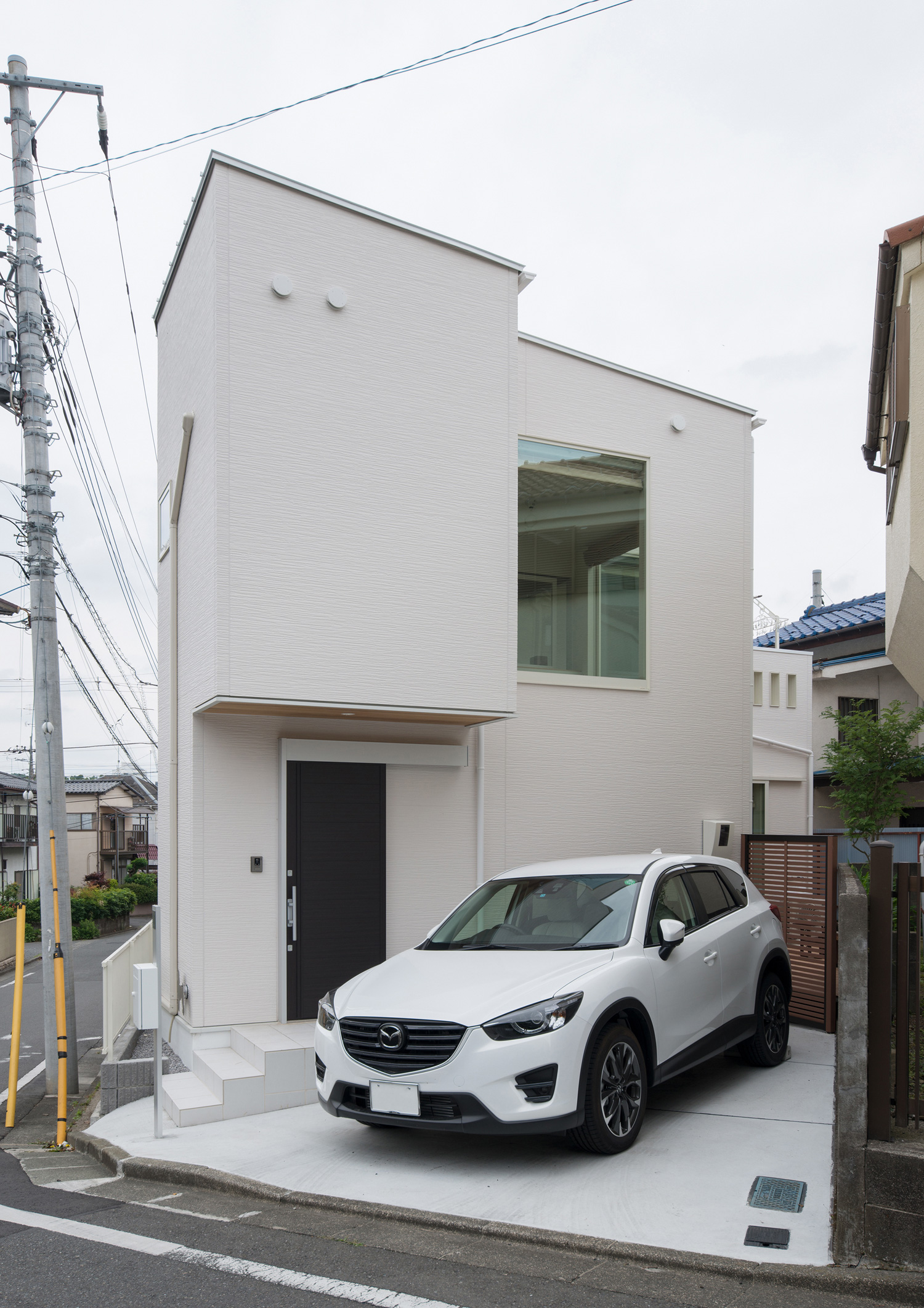 デザイン住宅建築実例_外観・注文住宅『CASE580 cherishing house』の建築実例・施⼯例の写真・建物外観全体 注文住宅・デザイン住宅建築実例_『CASE580 cherishing house』_外観