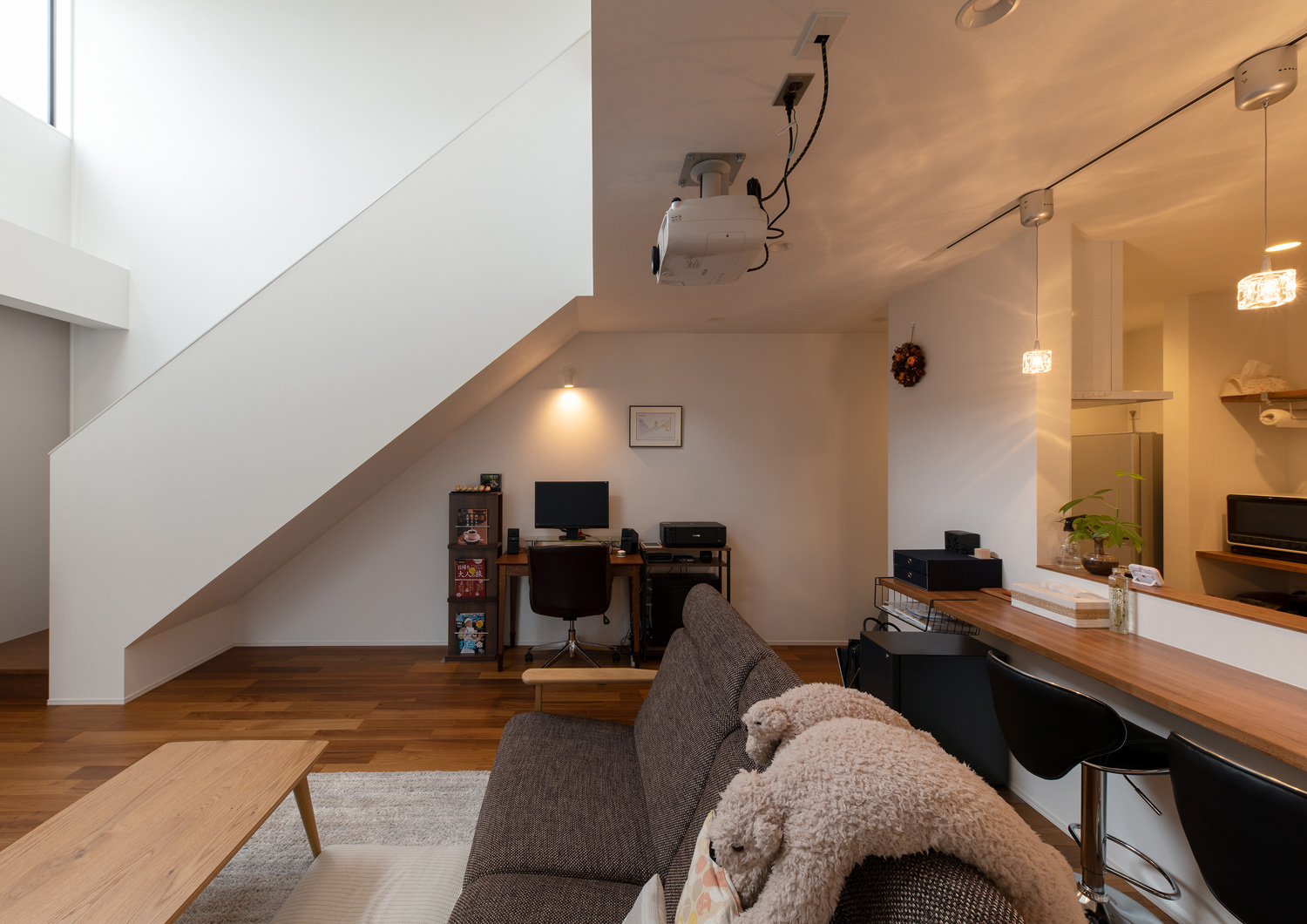 注文住宅・デザイン住宅建築実例_LDK 注文住宅・デザイン住宅建築実例_『CASE658 connecting terminal』_LDK