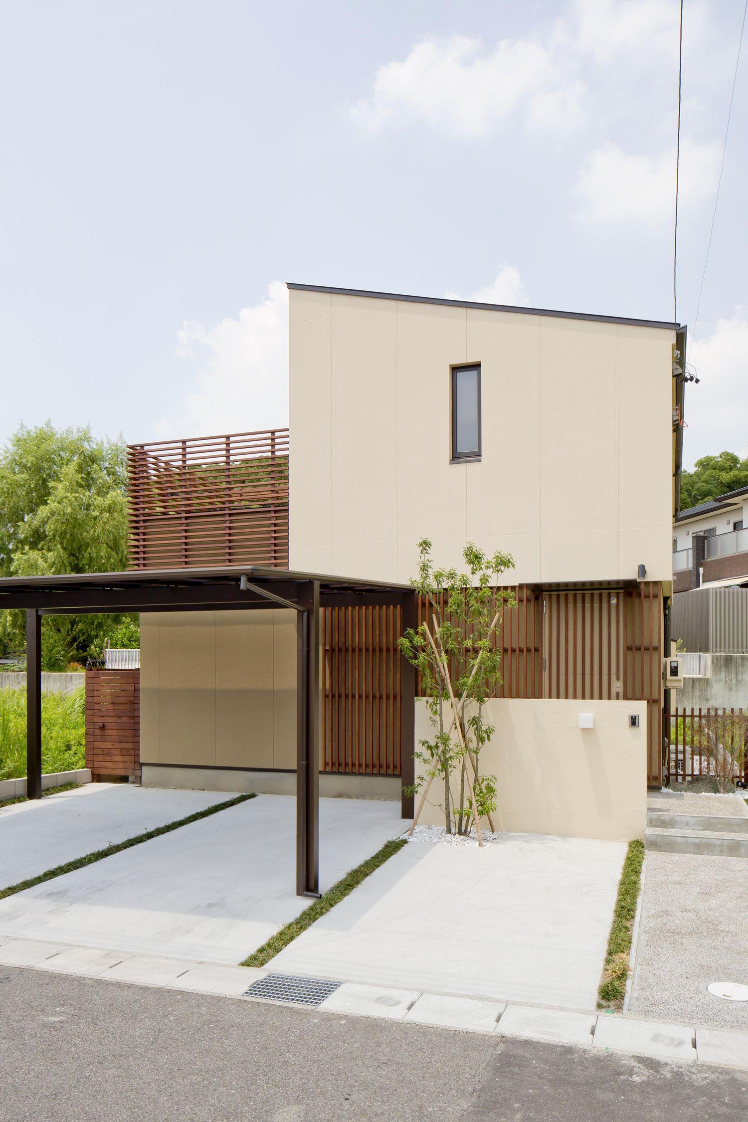 デザイン住宅建築実例_外観・注文住宅『CASE299 萌し(きざし)の家』の建築実例・施⼯例の写真・建物外観全体