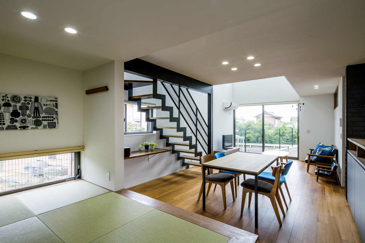 注文住宅・デザイン住宅建築実例_LDK 注文住宅・デザイン住宅建築実例_『CASE469 スカイラウンジ』_LDK