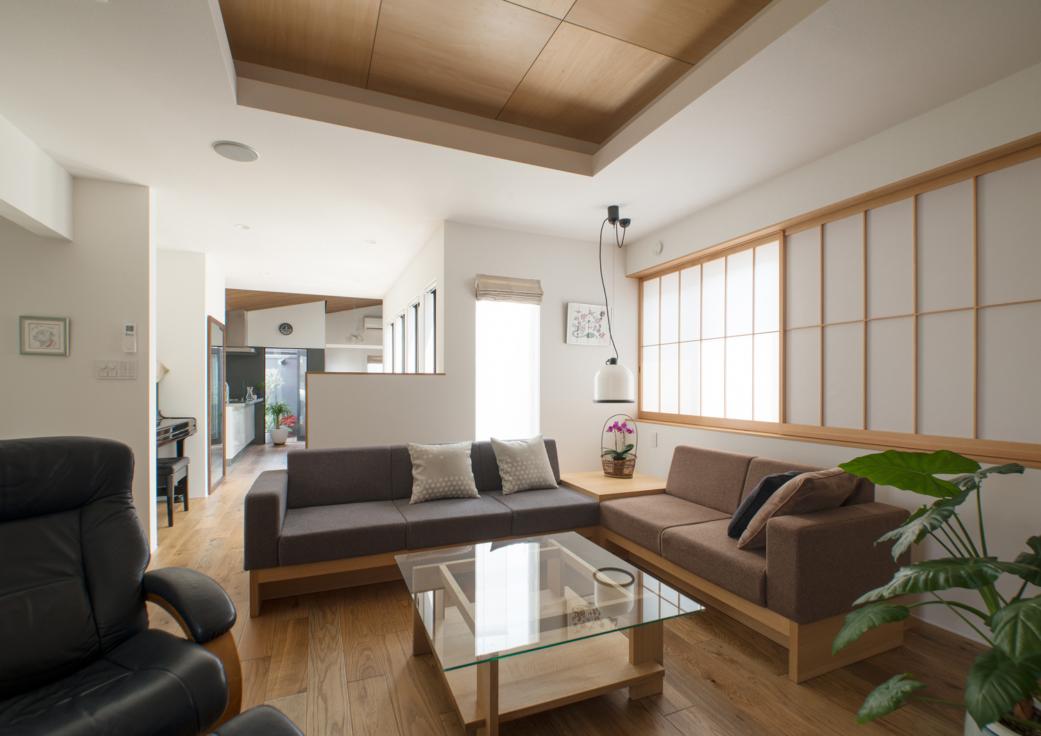 注文住宅・デザイン住宅建築実例_LDK 注文住宅・デザイン住宅建築実例_『CASE477 とじる・ひらく』_LDK