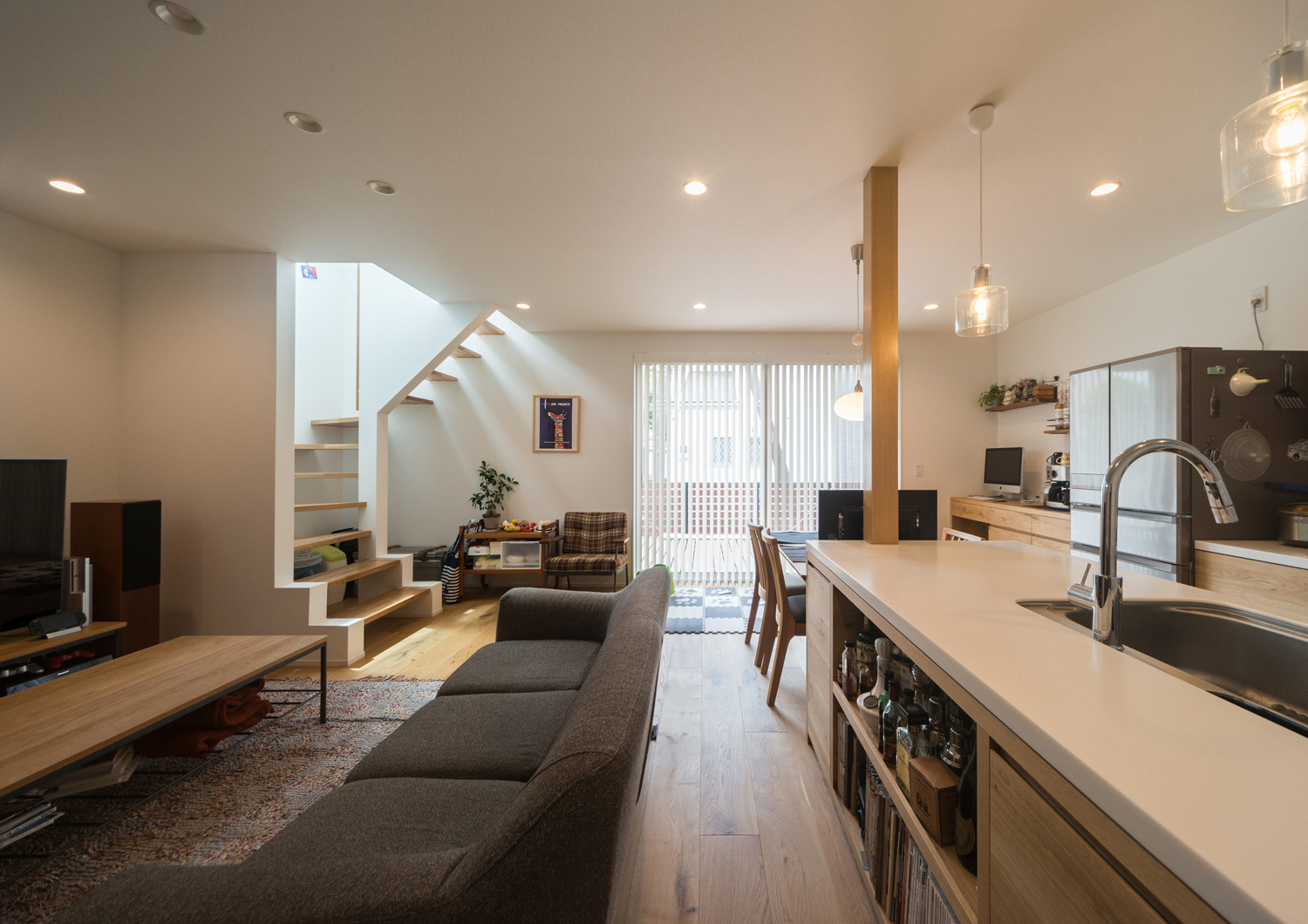 注文住宅・デザイン住宅建築実例_LDK 注文住宅・デザイン住宅建築実例_『CASE553 LEAF – HOUSE』_LDK