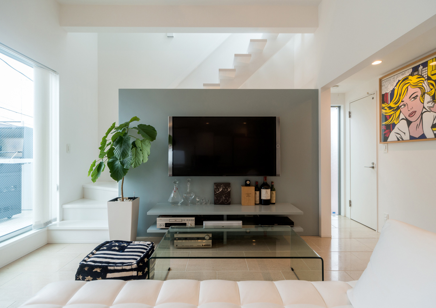 注文住宅・デザイン住宅建築実例_LDK 注文住宅・デザイン住宅建築実例_『CASE555 白のハウス』_LDK