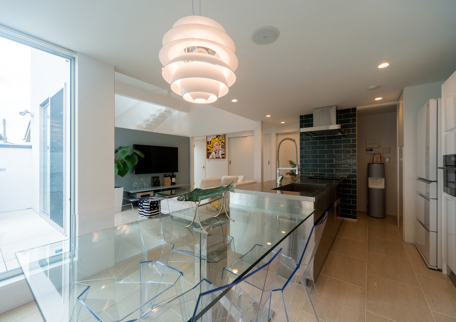 注文住宅・デザイン住宅建築実例_LDK 注文住宅・デザイン住宅建築実例_『CASE555 白のハウス』_LDK