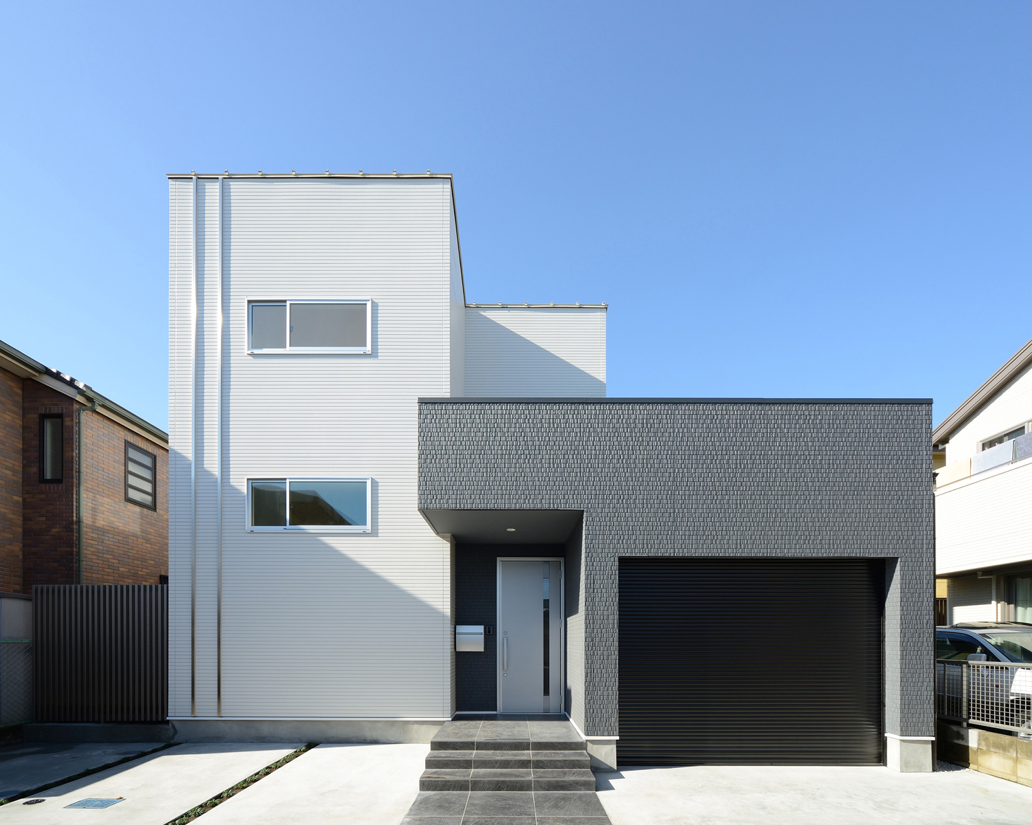 注文住宅・デザイン住宅建築実例_外観 注文住宅・デザイン住宅建築実例_『CASE556 Two sides house』_外観