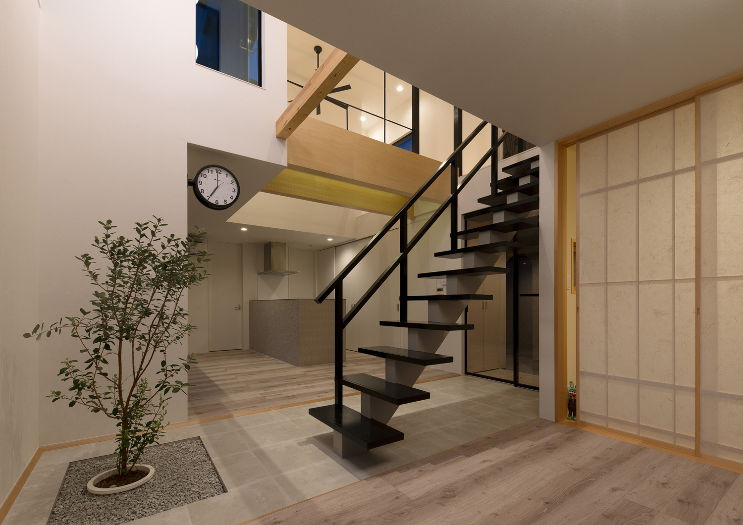 注文住宅・デザイン住宅建築実例_LDK 注文住宅・デザイン住宅建築実例_『CASE558 路地と桟(かけはし)の家』_LDK