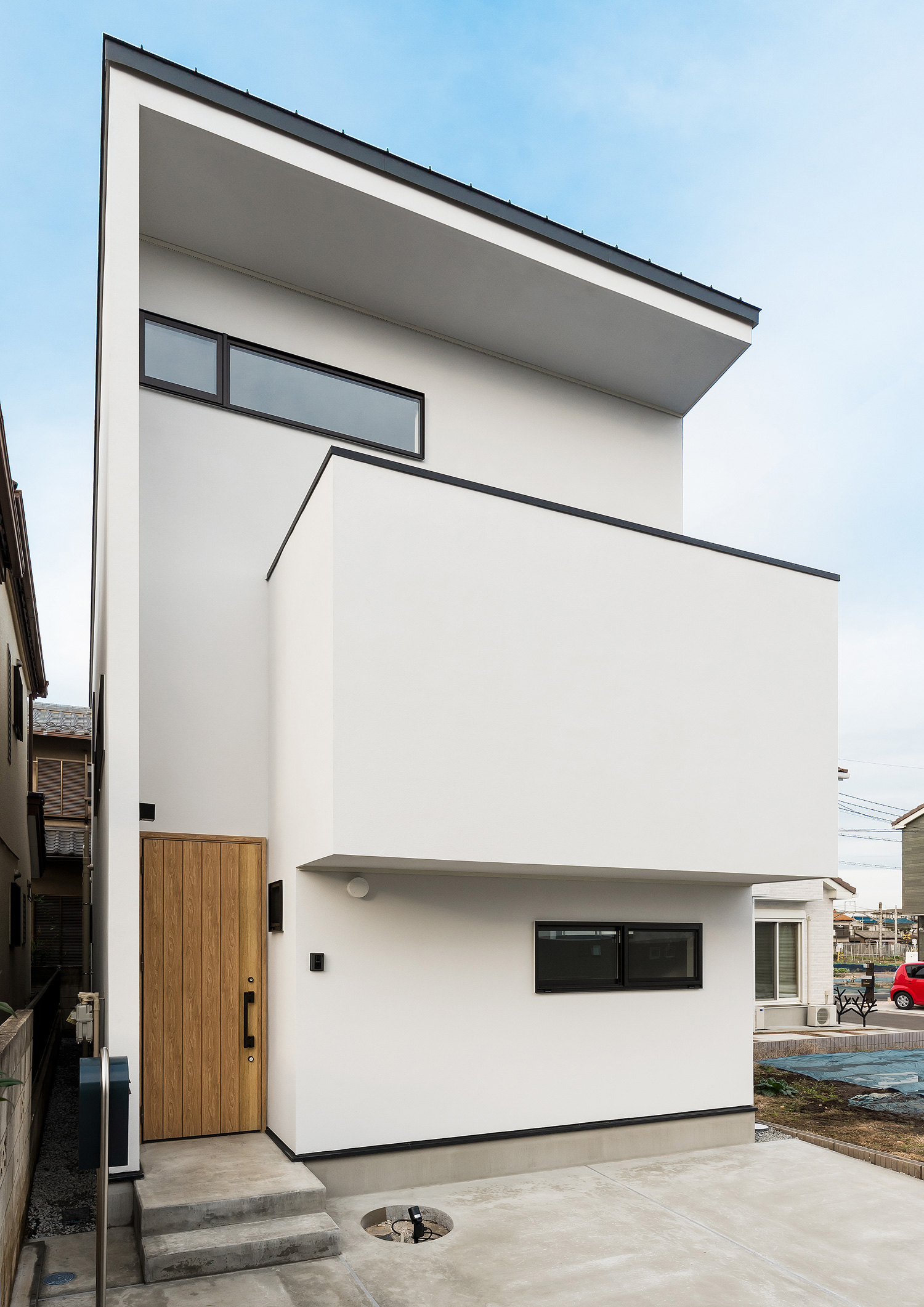 デザイン住宅建築実例_外観・注文住宅『CASE590 つなぐ家』の建築実例・施⼯例の写真・建物外観全体 注文住宅・デザイン住宅建築実例_『CASE590 つなぐ家』_外観