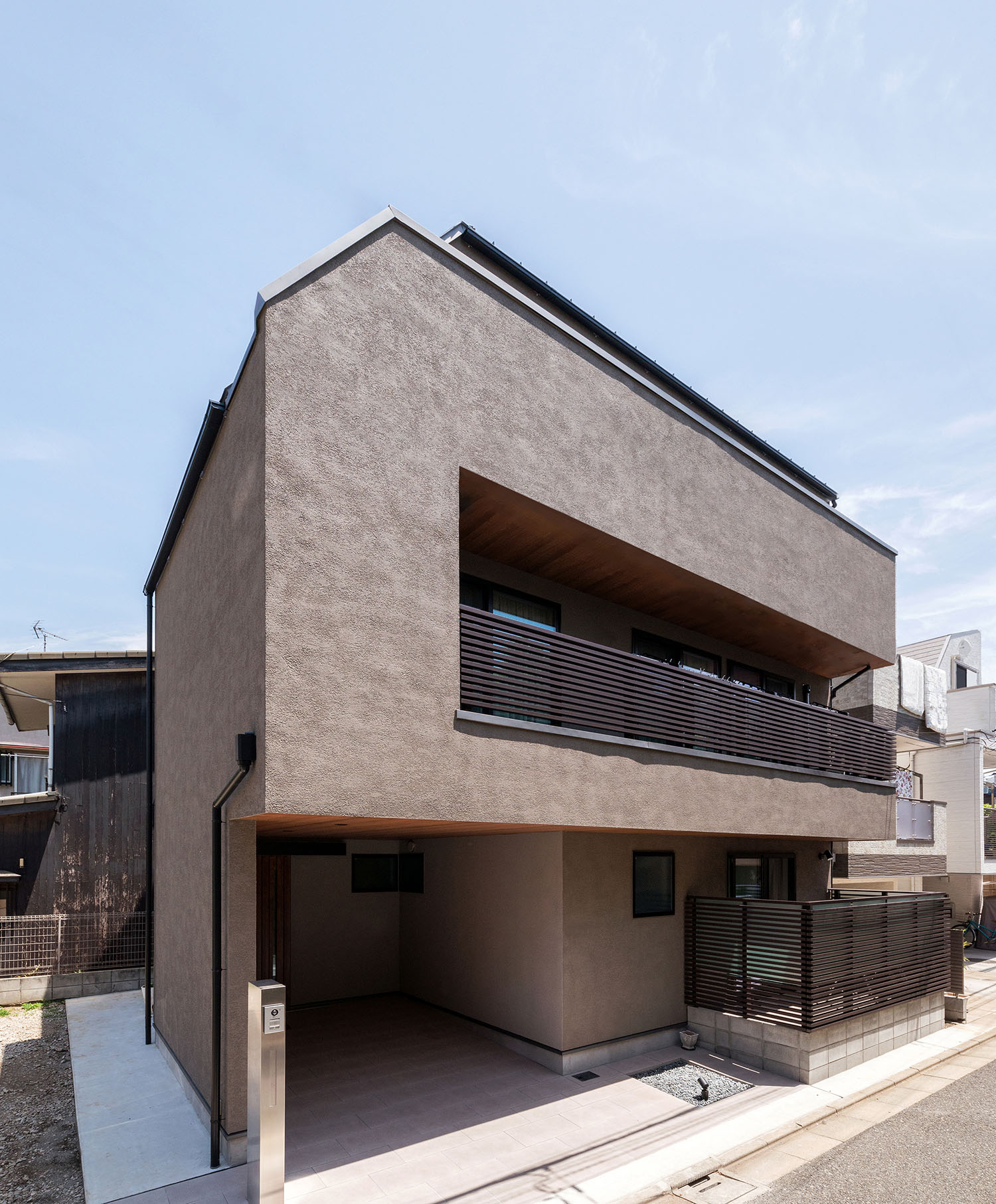 注文住宅・デザイン住宅建築実例_外観 注文住宅・デザイン住宅建築実例_『CASE542 グレージュのハウス』_外観