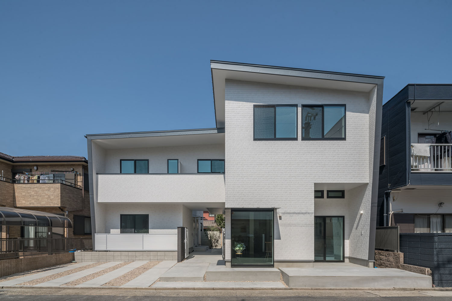 注文住宅『CASE623 HOUSest-Life+Cafe』の建築実例・施⼯例の写真・建物外観全体 注文住宅・デザイン住宅建築実例_『CASE623 HOUSest-Life+Cafe』_外観