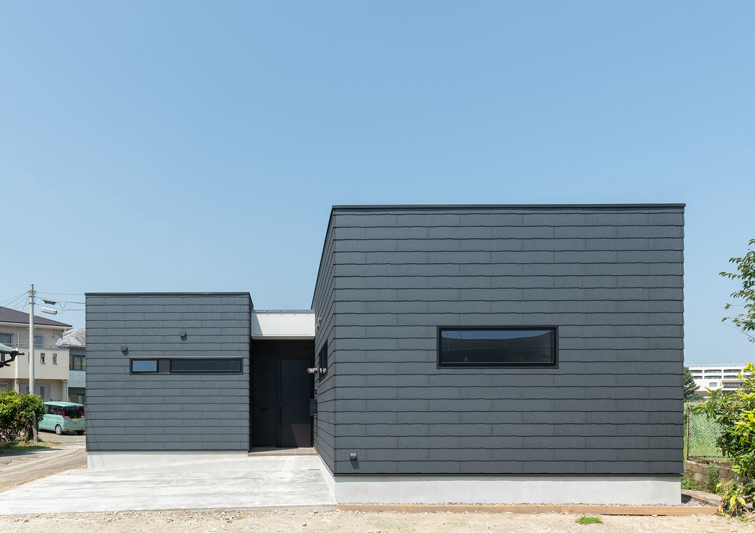 注文住宅『CASE685 flat scale』の建築実例・建物外観全体 注文住宅・デザイン住宅建築実例_『CASE685 flat scale』_外観