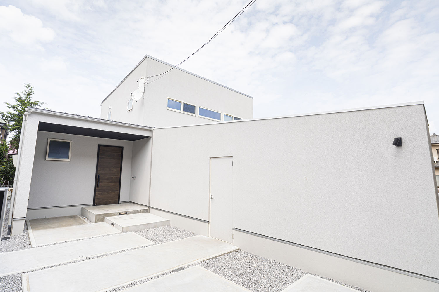 注文住宅『CASE694 Veil』の建築実例・施⼯例の写真・建物外観全体 注文住宅・デザイン住宅建築実例_『CASE694 Veil』_外観