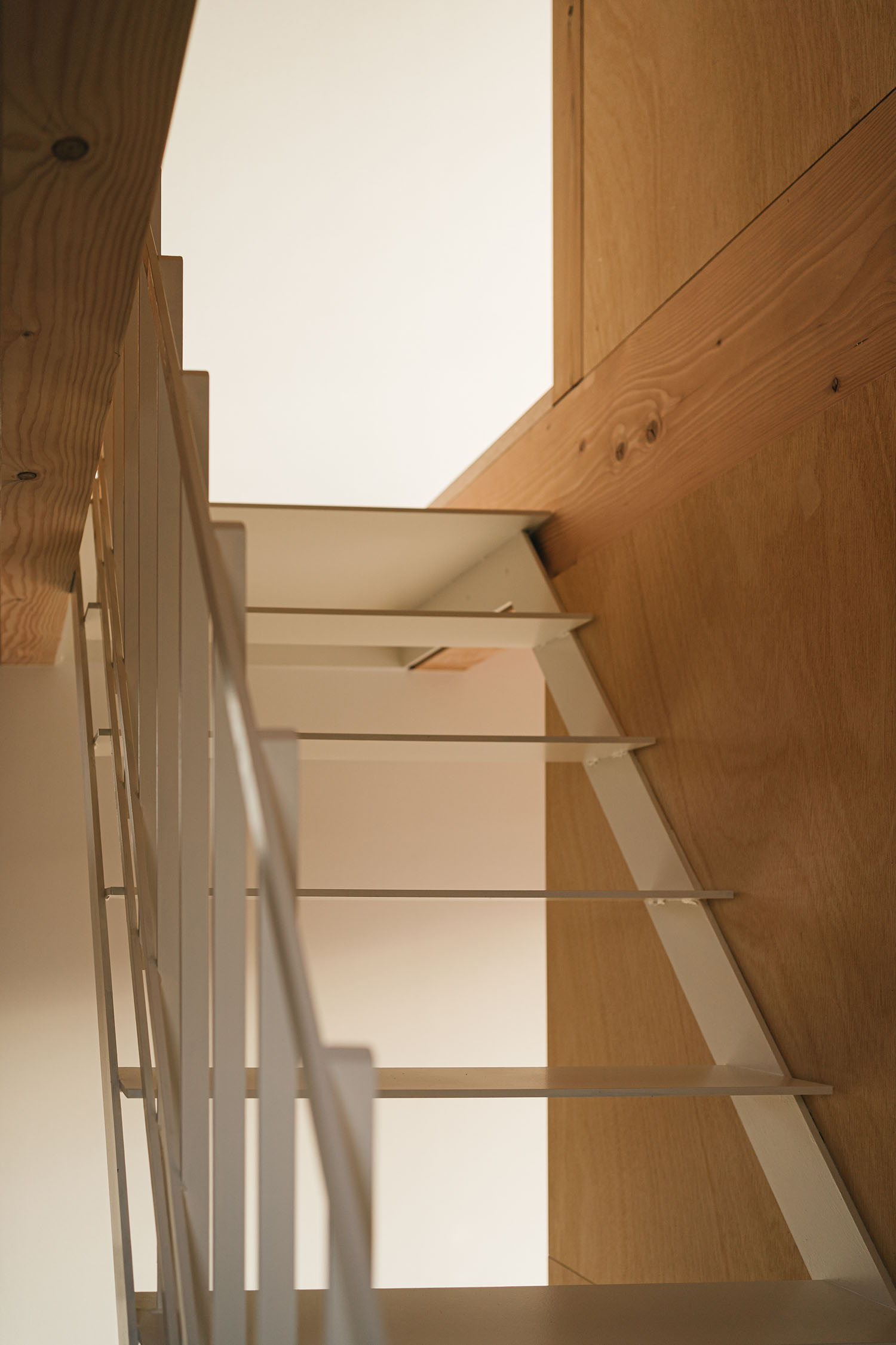 注文住宅・階段・白のスケルトン階段・木のぬくもり 注文住宅・デザイン住宅建築実例_『CASE722 虹の栖』_階段