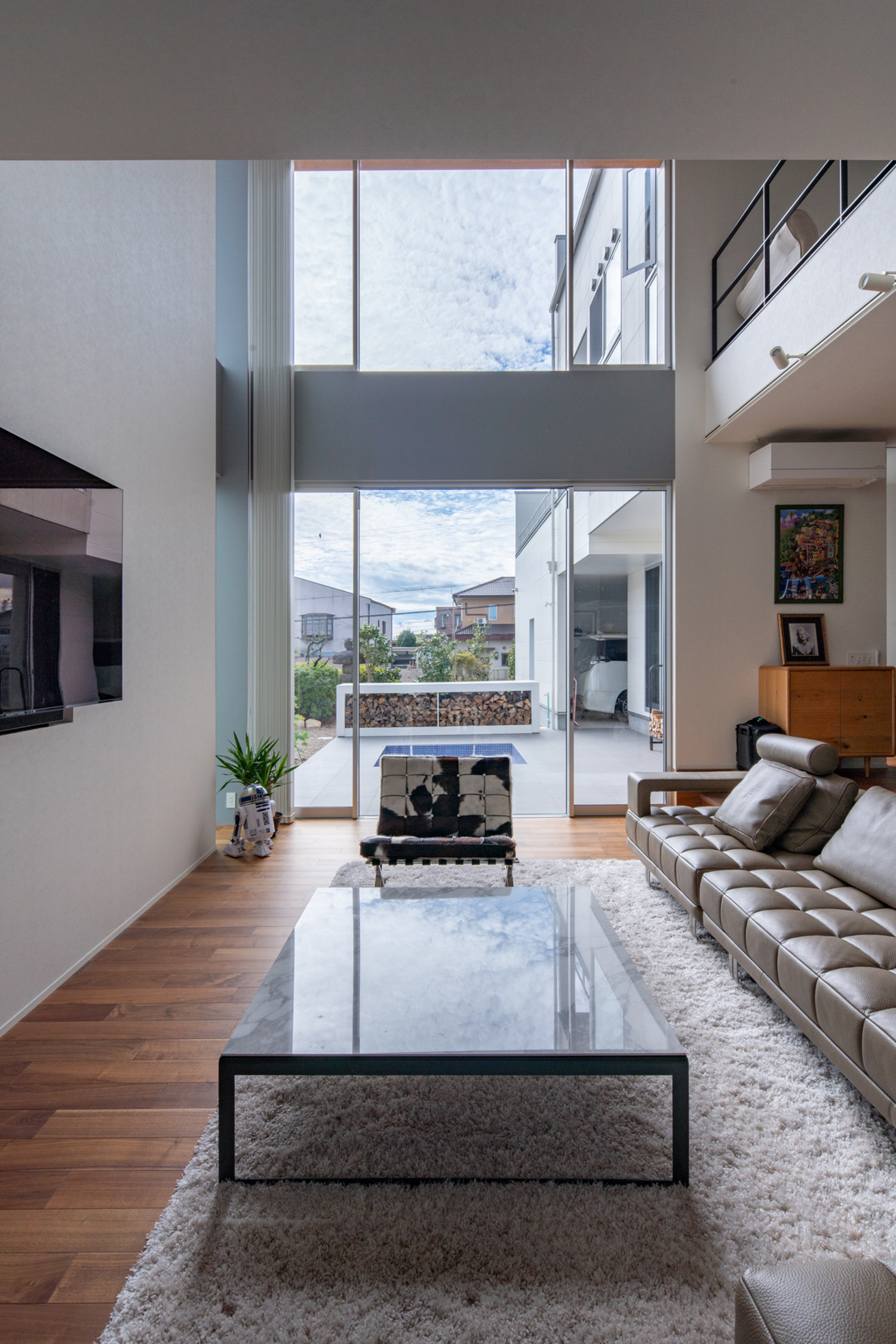 注文住宅・LDK・リビング・吹き抜け・大きな窓のある・大開口 注文住宅・デザイン住宅建築実例_『CASE728 My Style Home』_LDK