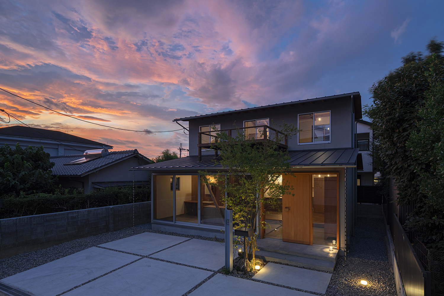 注文住宅・外観・和風・和モダン 注文住宅・デザイン住宅建築実例_『CASE729 伏見の家』_外観