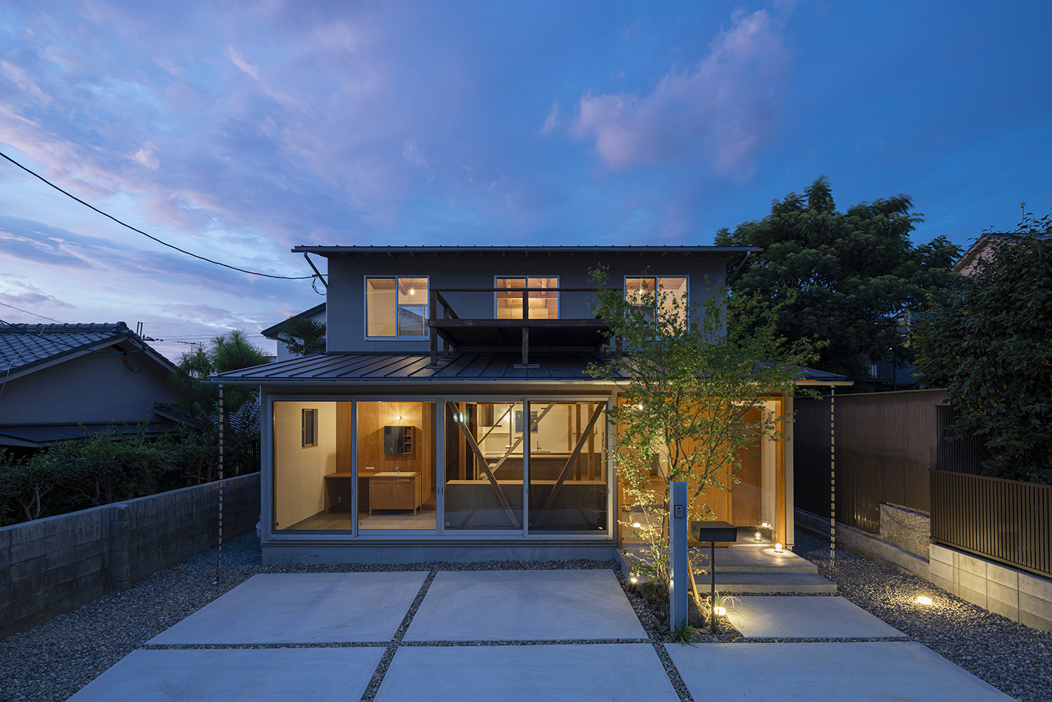 注文住宅・外観・和風・和モダン 注文住宅・デザイン住宅建築実例_『CASE729 伏見の家』_外観