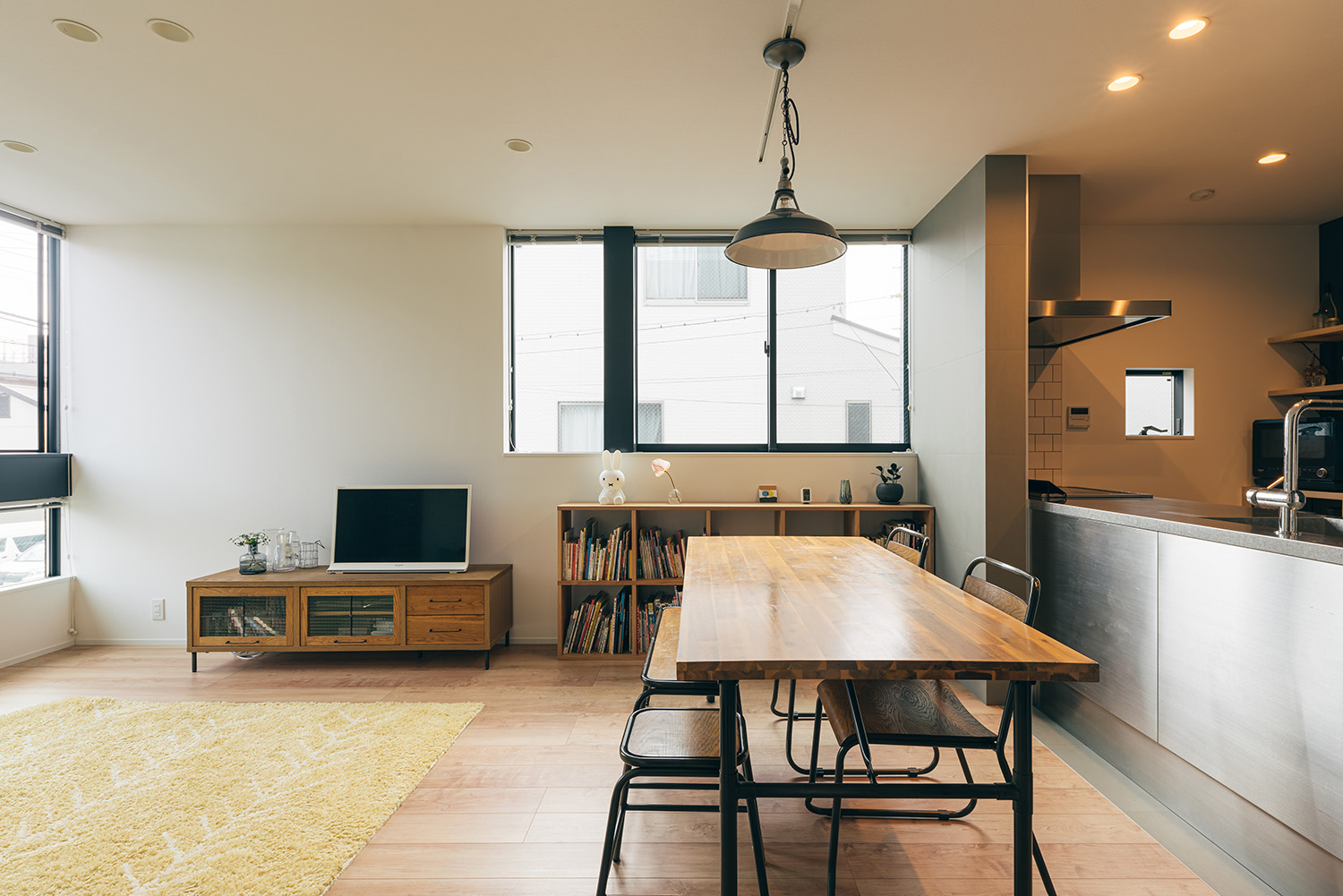 注文住宅・LDK・木製のインテリア・ナチュラル・ミストカラー 注文住宅・デザイン住宅建築実例_『CASE730 mist』_LDK