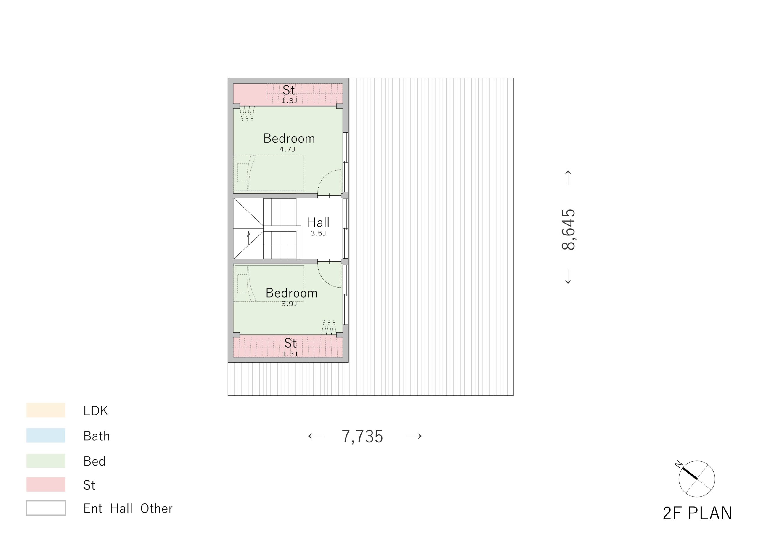 間取り①家事をしながら家族団らんの時間をつくれるLDK【16.7帖】2